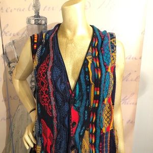 Coogi Multi Color Sweater Vest